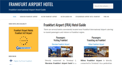 Desktop Screenshot of frankfurtairporthotel.com