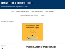 Tablet Screenshot of frankfurtairporthotel.com